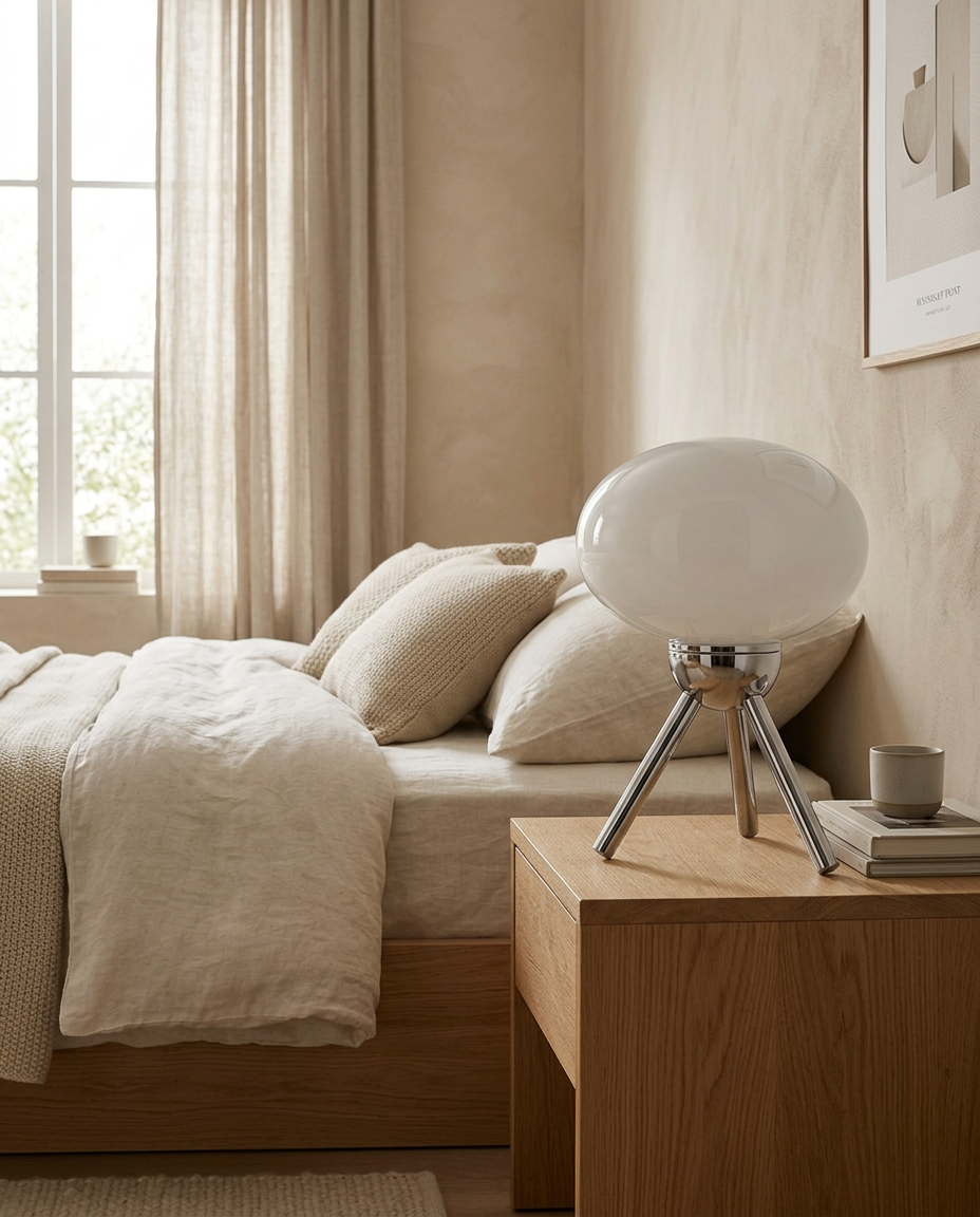 Glass Mushroom Accent Lamp