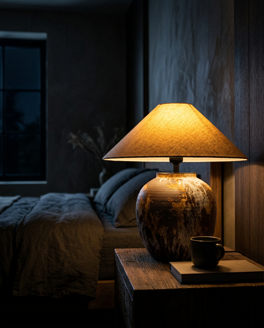 Reactive Glaze Ceramic Lamp