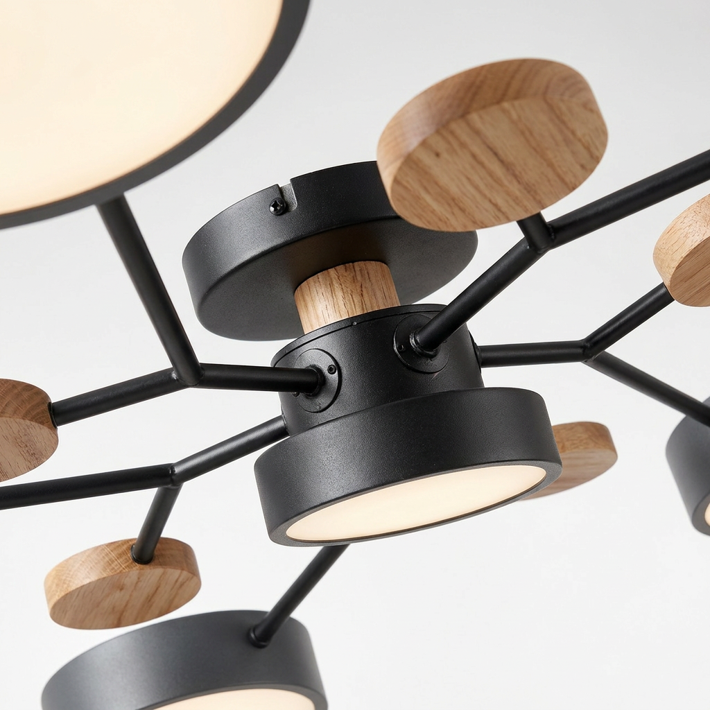 Six-Arm LED Chandelier