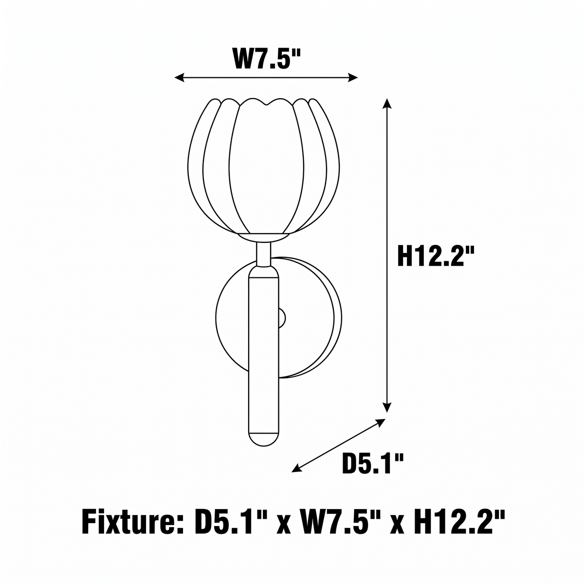 Sculptural Alabaster Copper Sconce