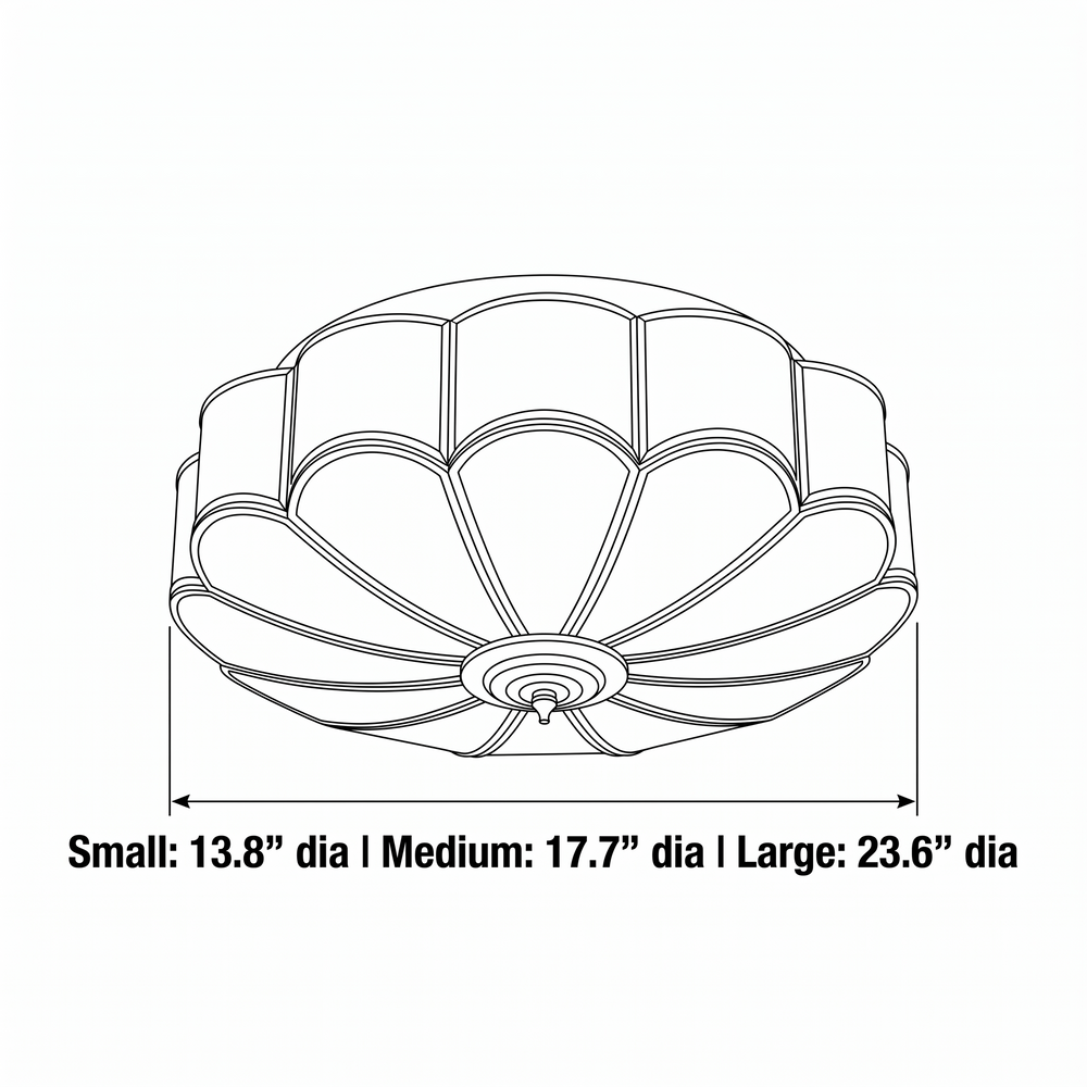 Copper Glass Flush Mount