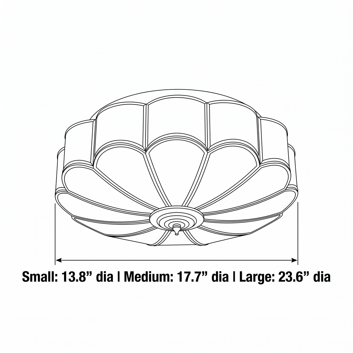 Copper Glass Flush Mount