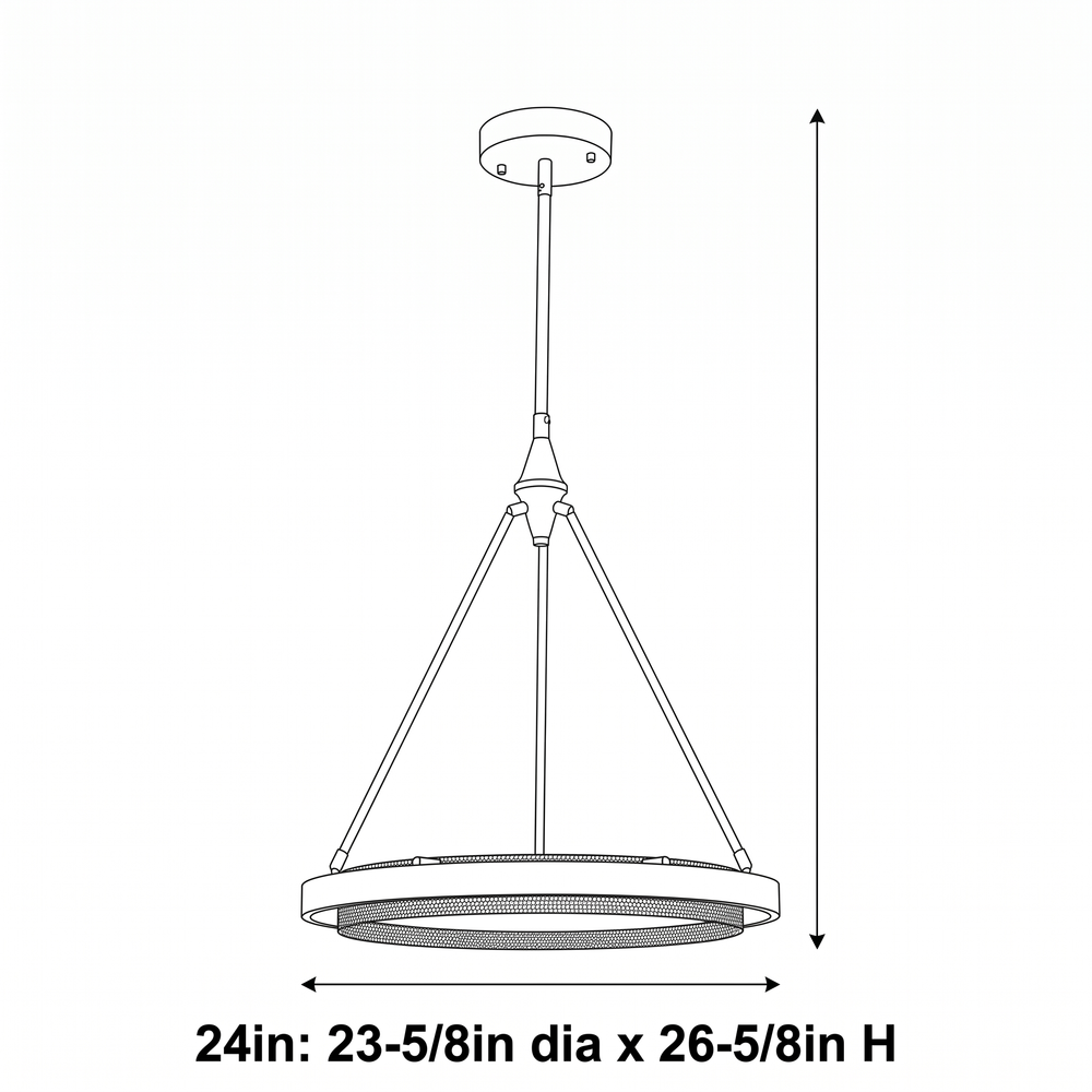 Two-Ring LED Pendant