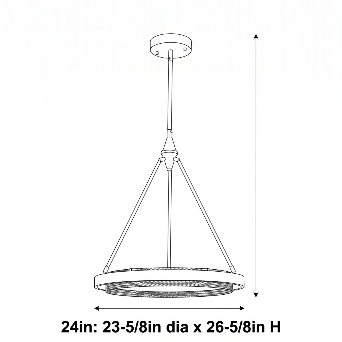 Two-Ring LED Pendant