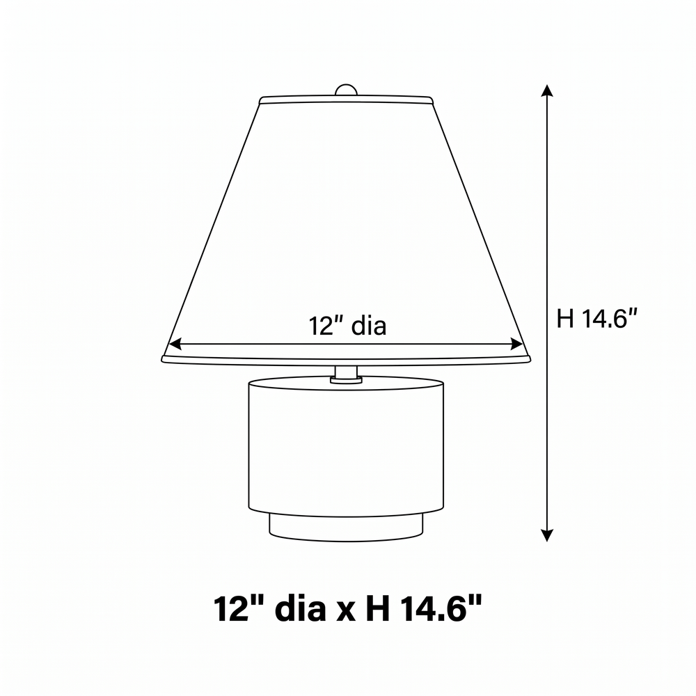 Travertine Base Table Lamp