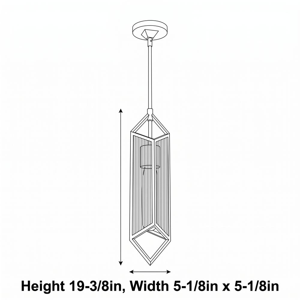 Ribbed Glass Pendant Light