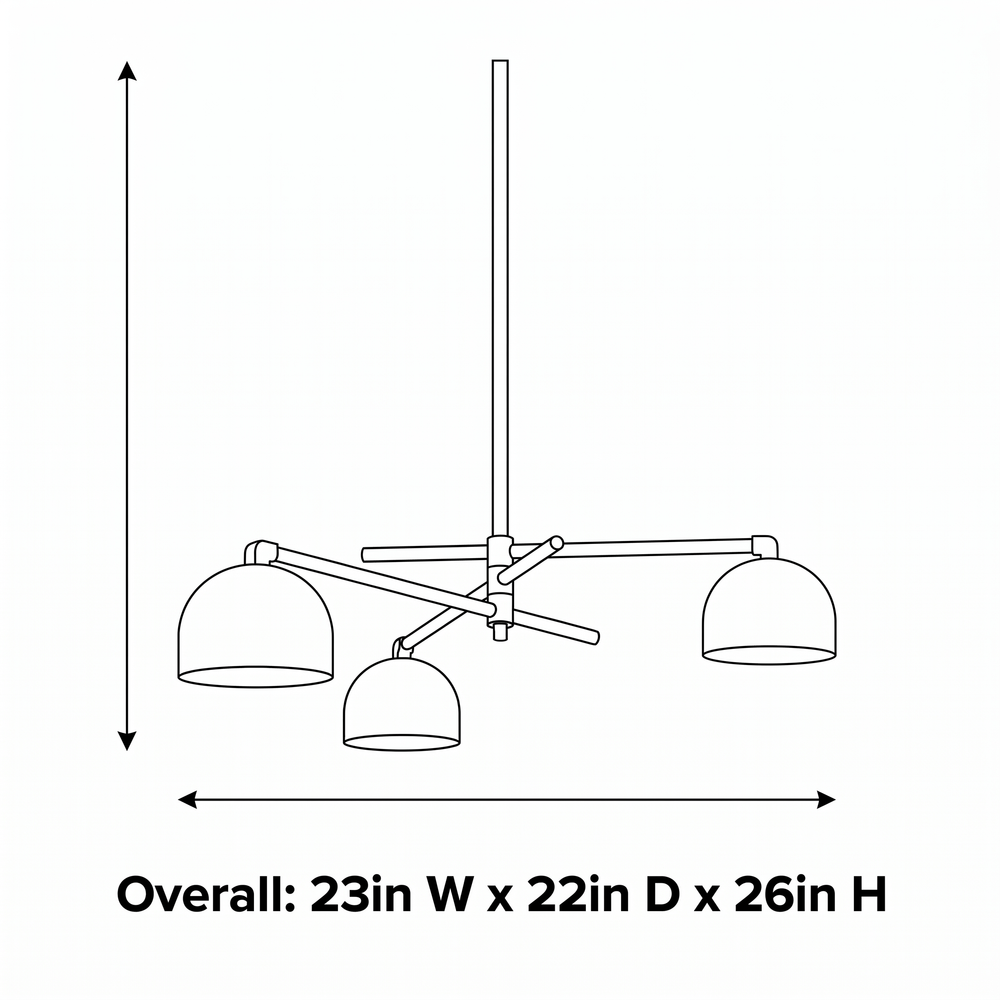 Linear Dome Chandelier