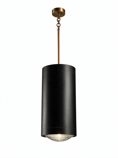 Faceted Beam Glass Pendant