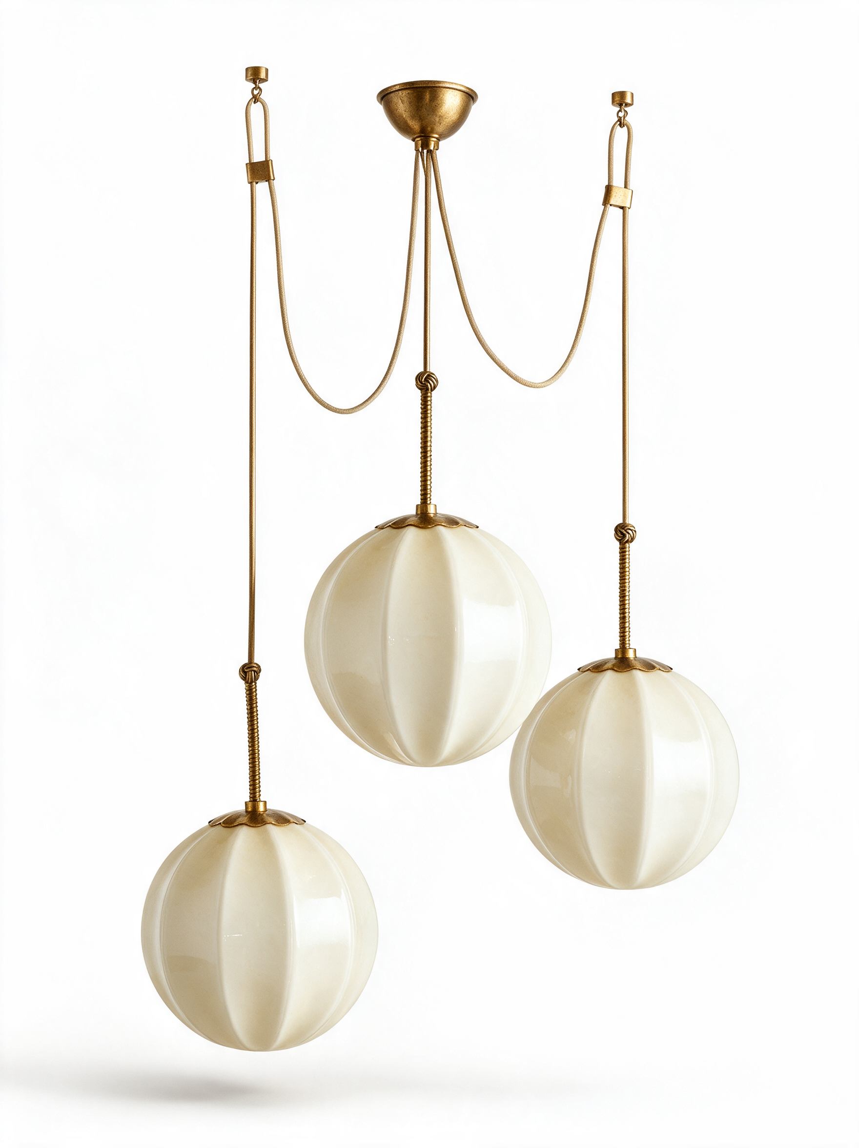 AIR HAVEN Vintage Glass Draped Chandelier - Alternate Elevation