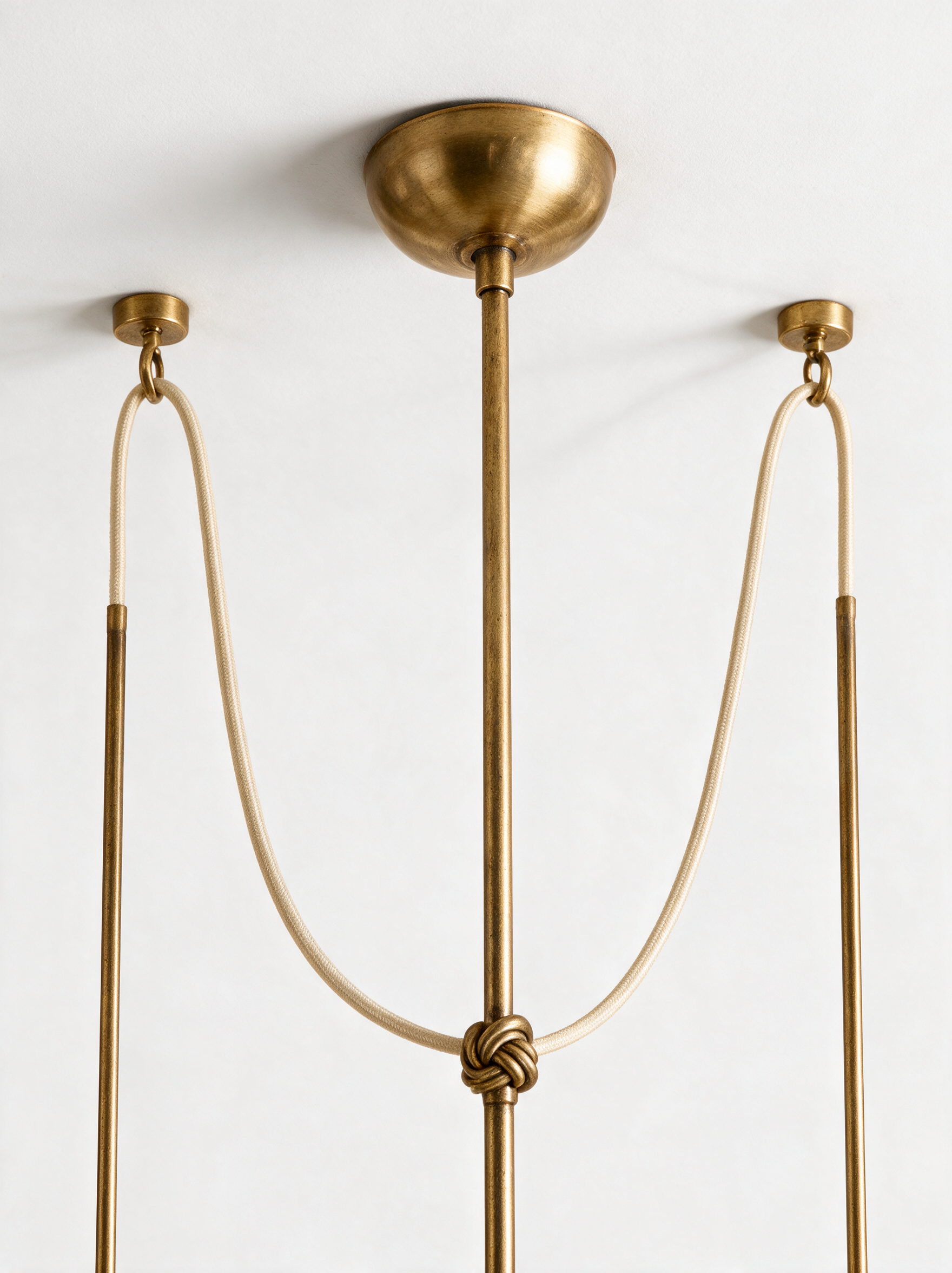 AIR HAVEN Vintage Glass Draped Chandelier - Construction Detail