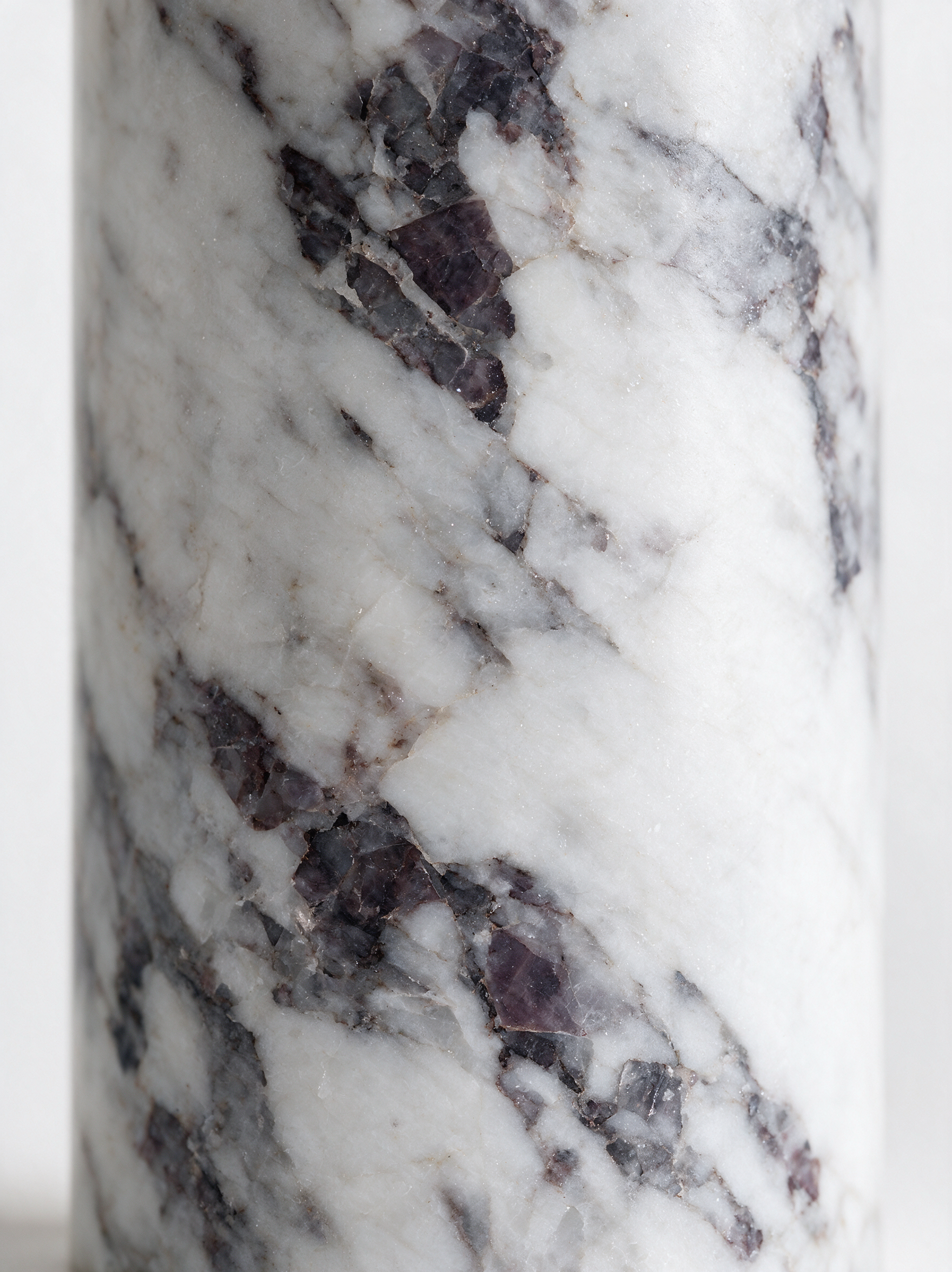 AIR HAVEN Marble Cylinder Table Lamp - Marble Material Detail