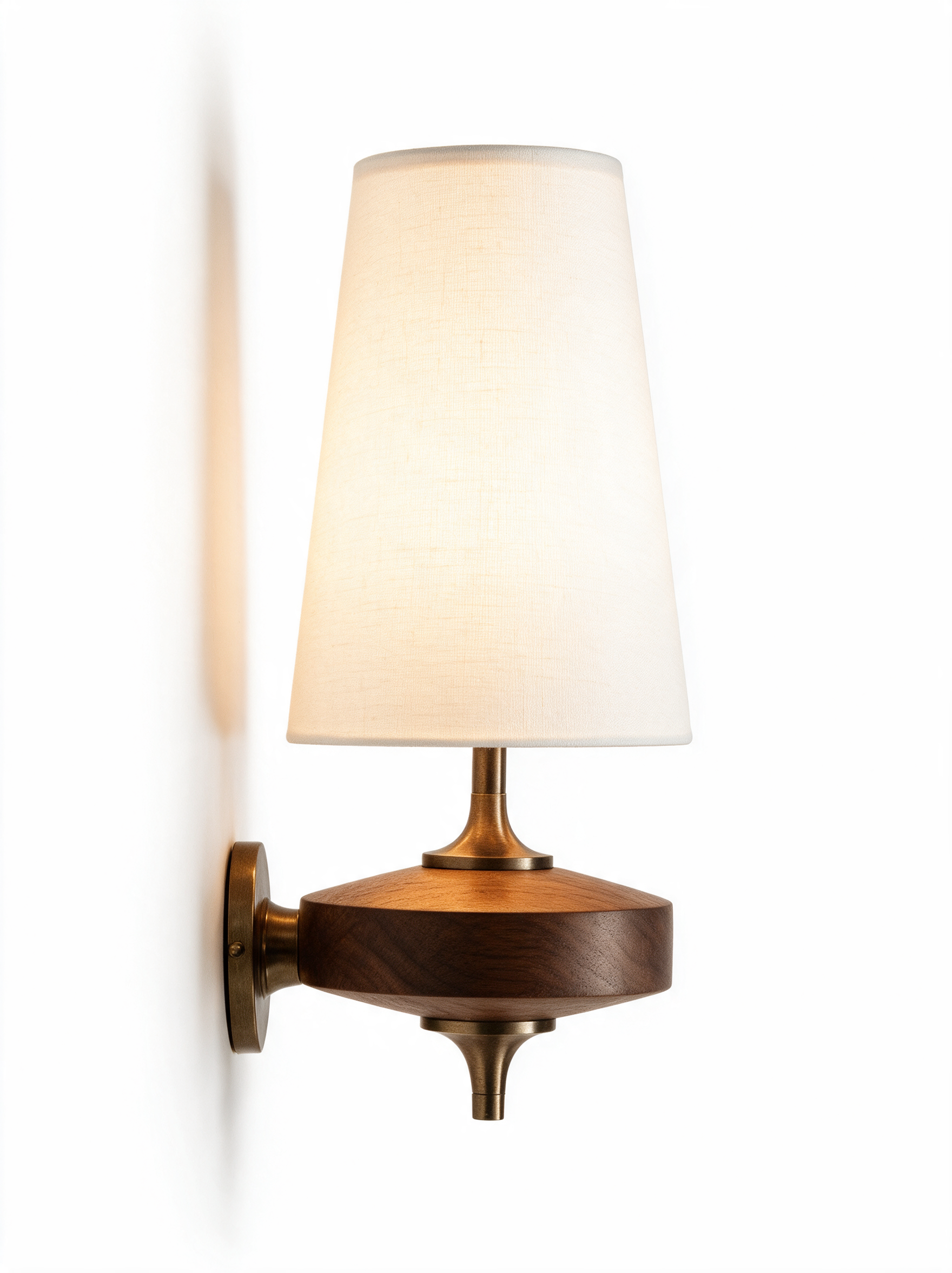 AIR HAVEN Botanical Bloom Wall Sconce - Side Profile Elevation