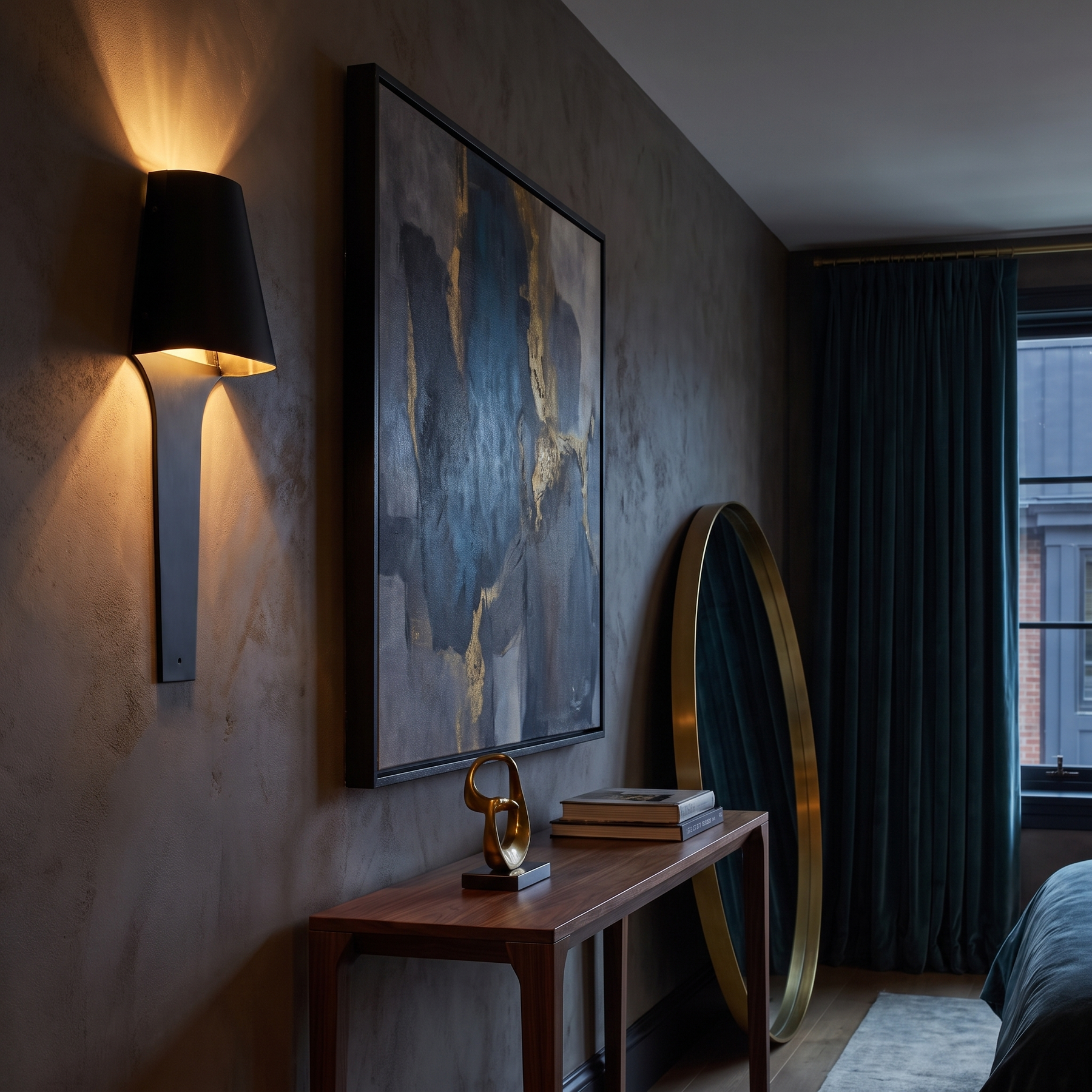 Contrast Brass Wall Sconce