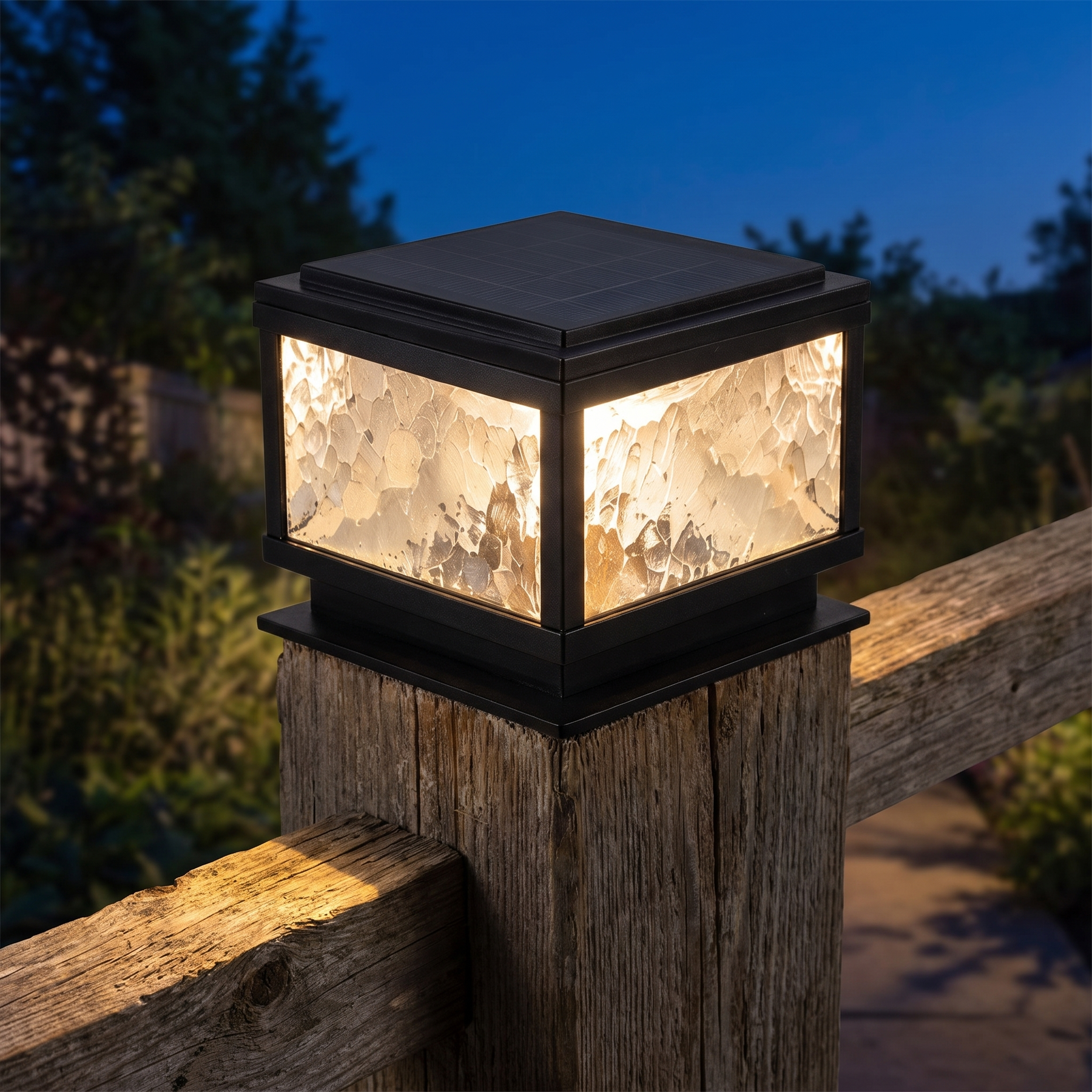 Solar LED Pillar Light