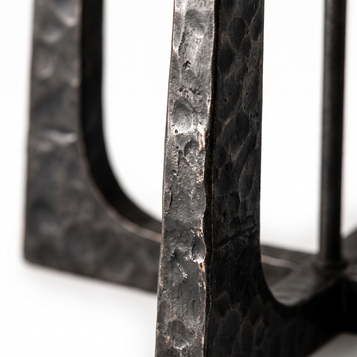 Hammered Metal Linen Lamp