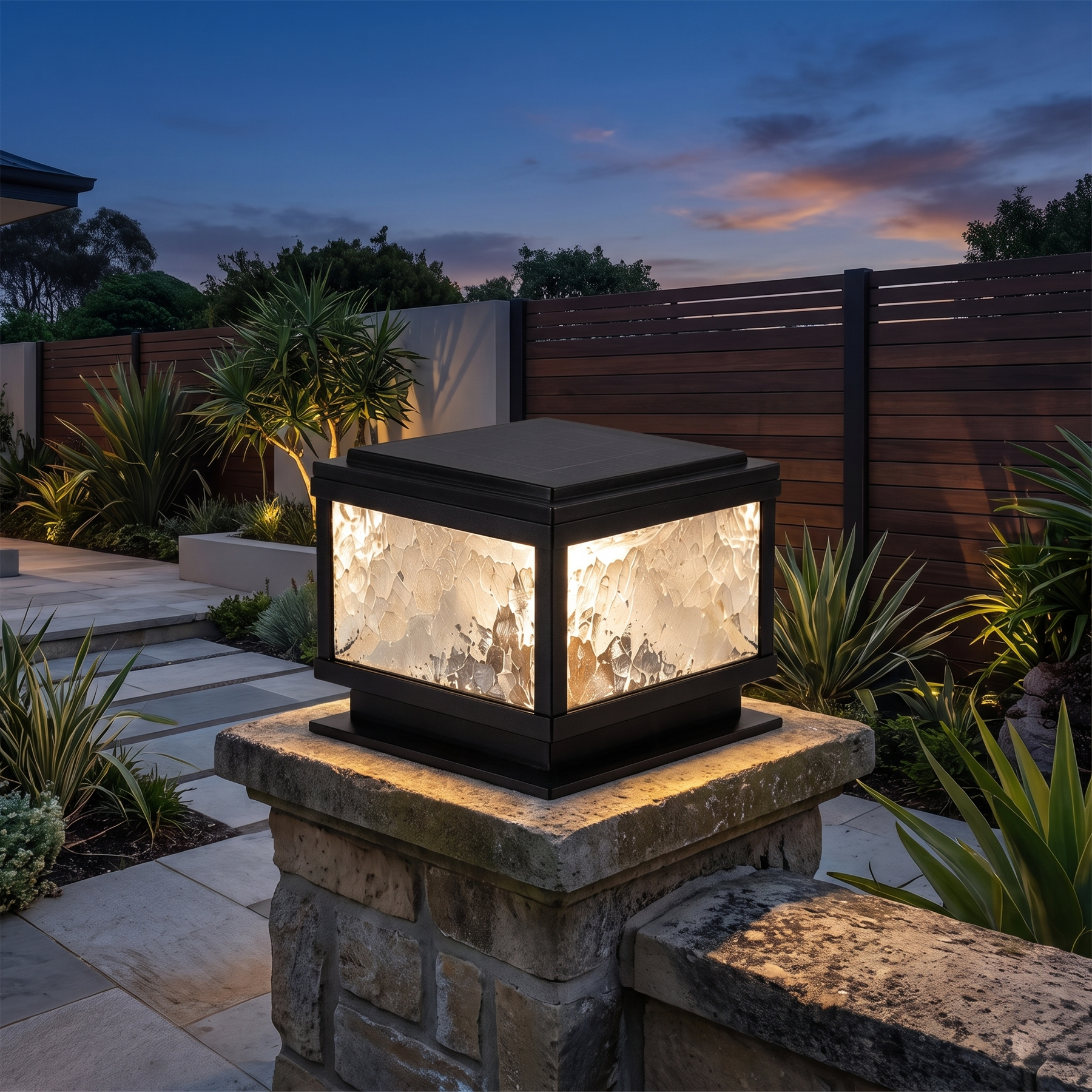 Solar LED Pillar Light