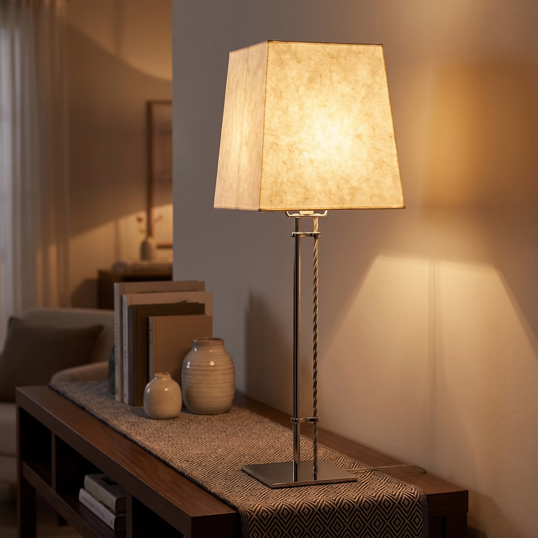Aquarelle Paper Shade Table Lamp