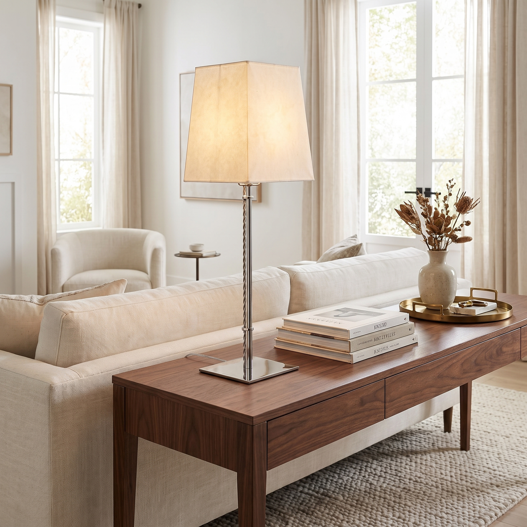 Aquarelle Paper Shade Table Lamp