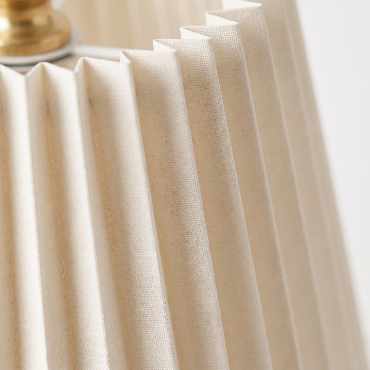 Walnut Pleated Desk Lamp