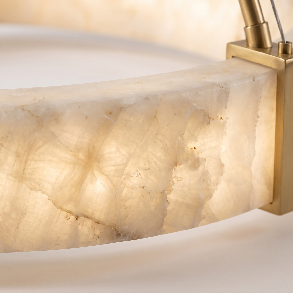 Alabaster Ring Chandelier