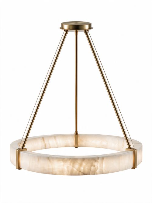 Alabaster Ring Chandelier