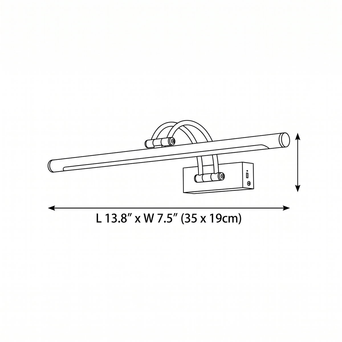 Dimension drawing — Alton Wall Sconce