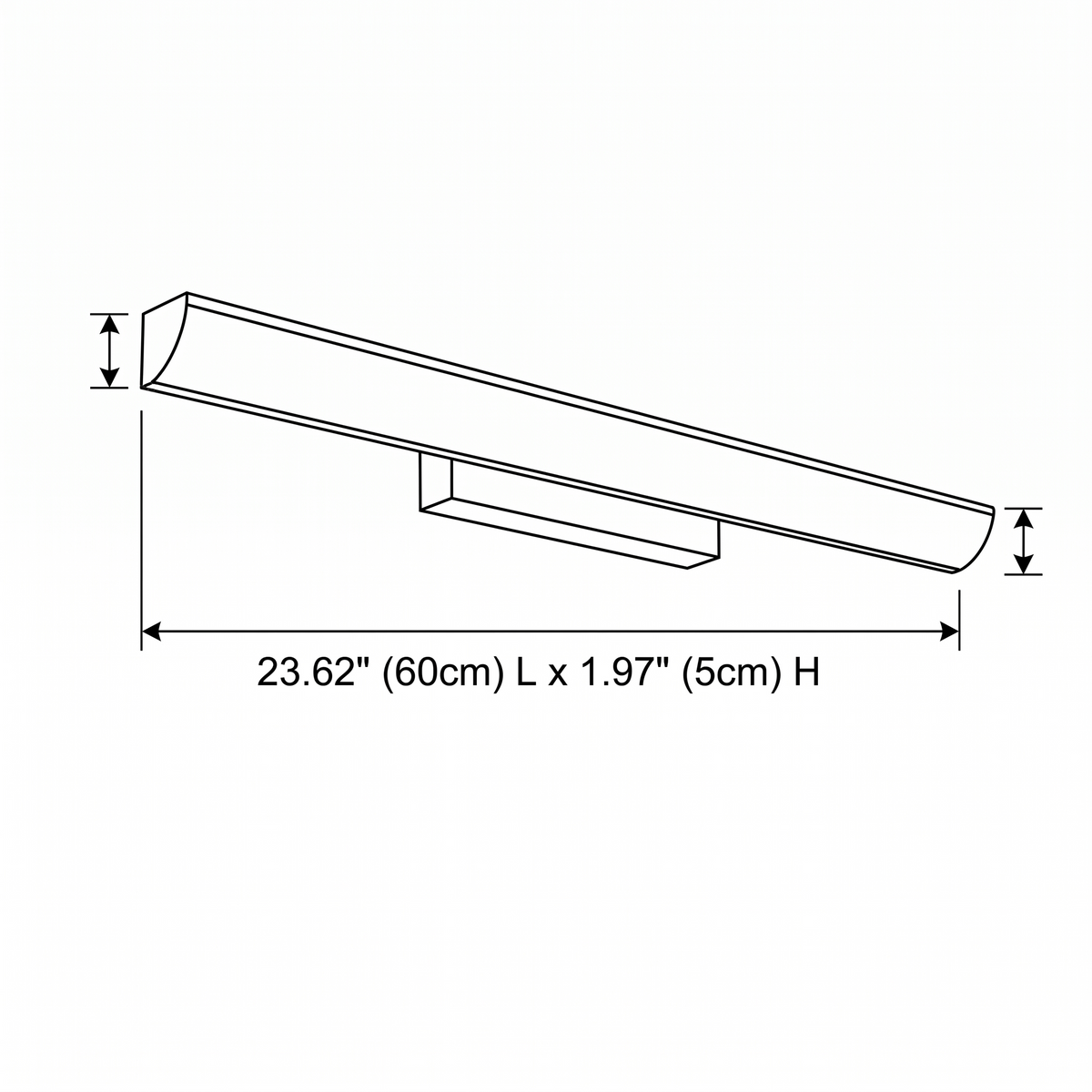 Dimension drawing — Garden Wall Sconce