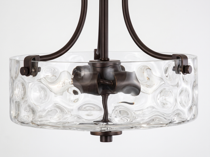 Ripple Glass Flushmount
