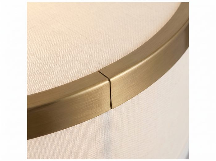 Linen Drum Flushmount