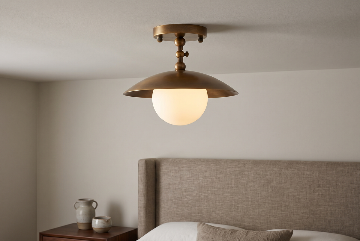 Marie Brass Flushmount