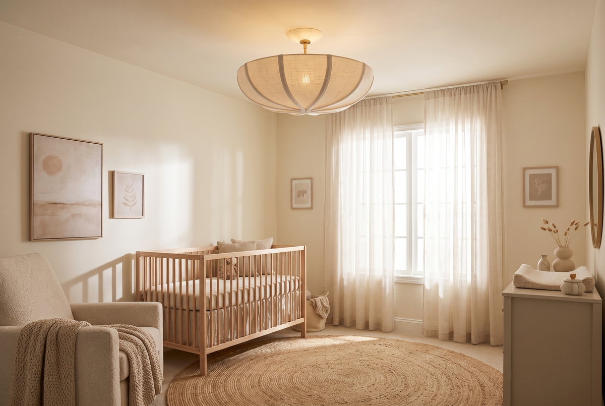 Miramar Fabric Flushmount