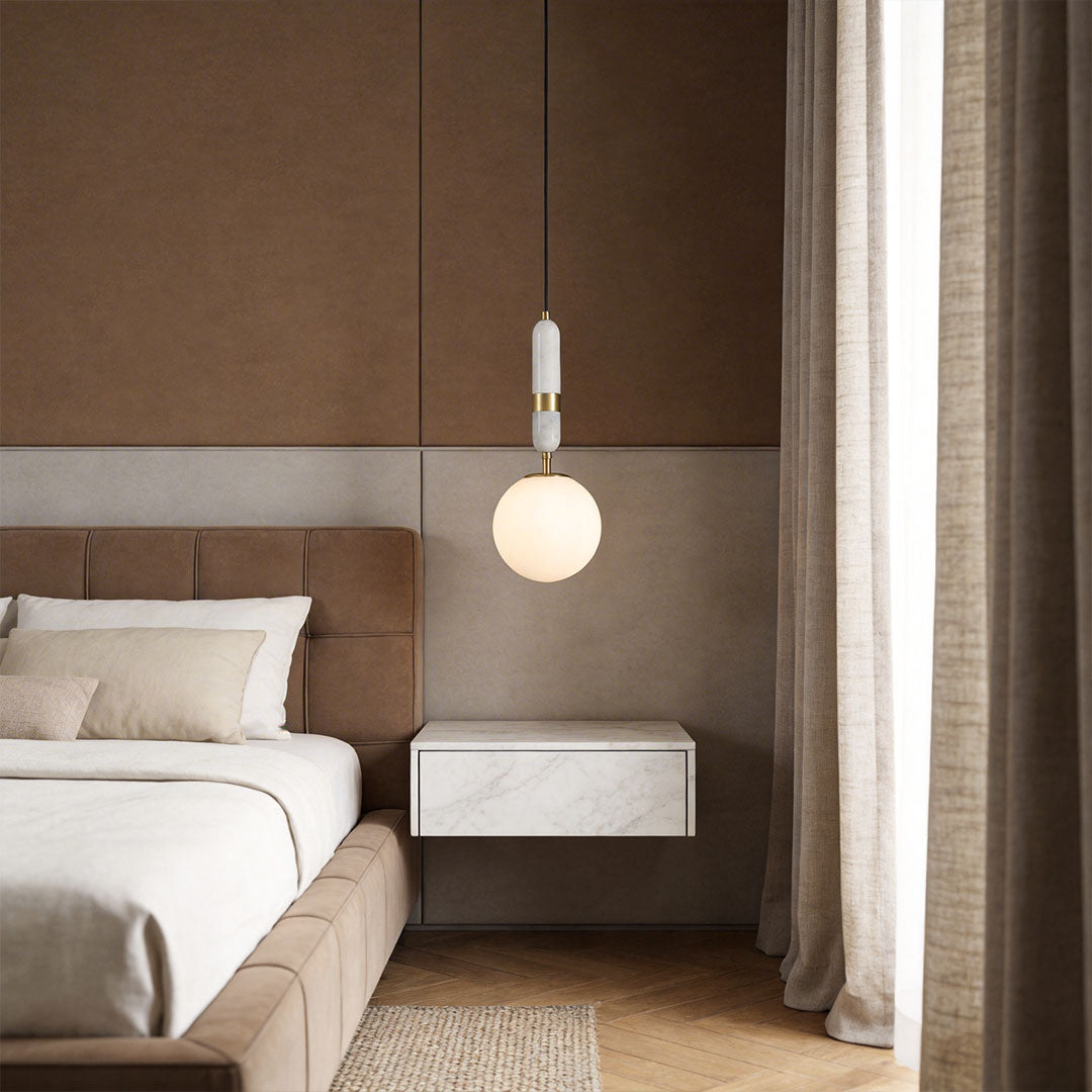 Modern Globe Pendant Light Minimalist Luxury Small Ceiling Light
