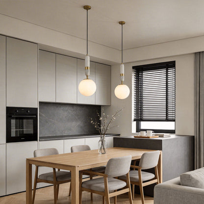 Modern Globe Pendant Light Minimalist Luxury Small Ceiling Light