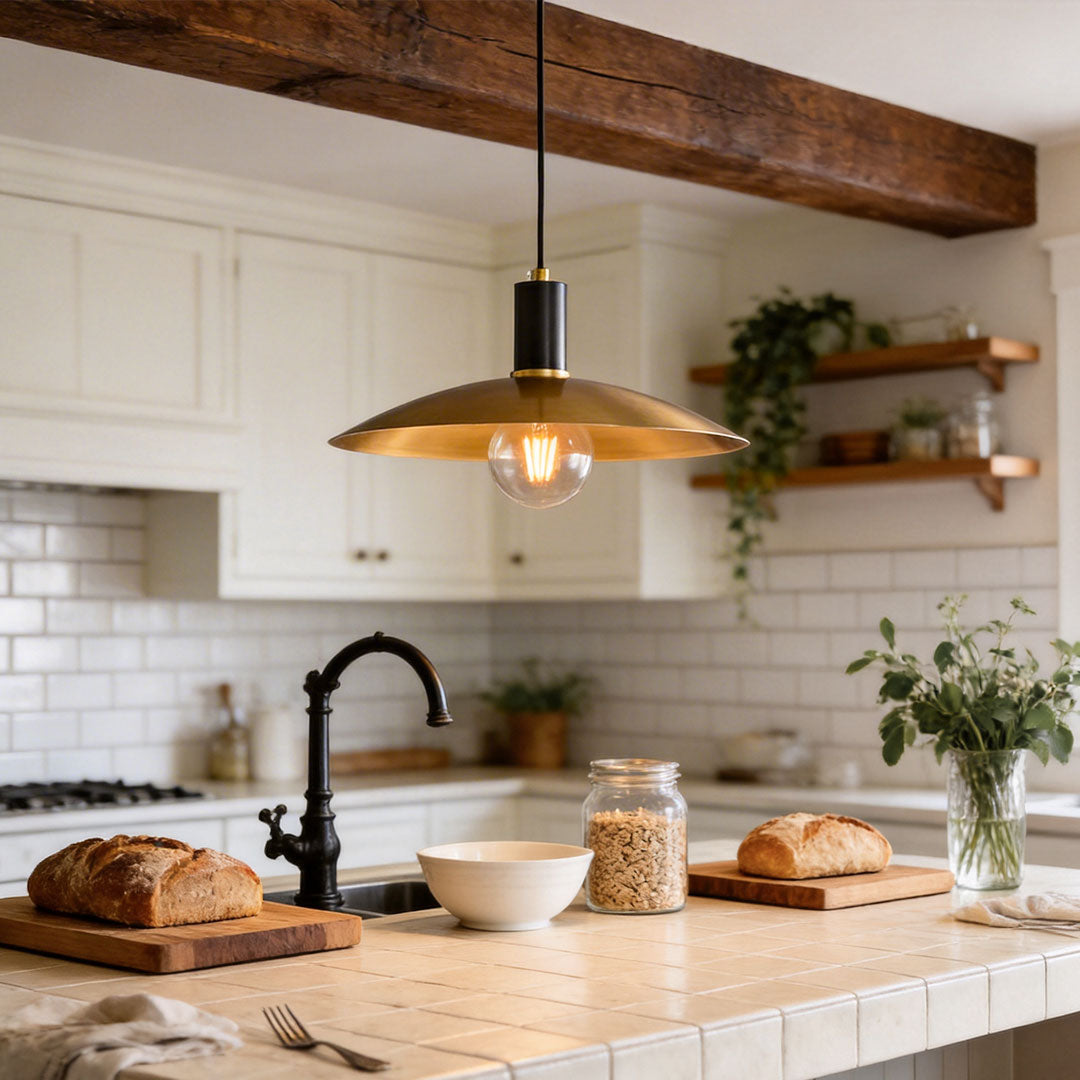 Vintage Glass Light Pendant Minimalist Art LED Ceiling Light