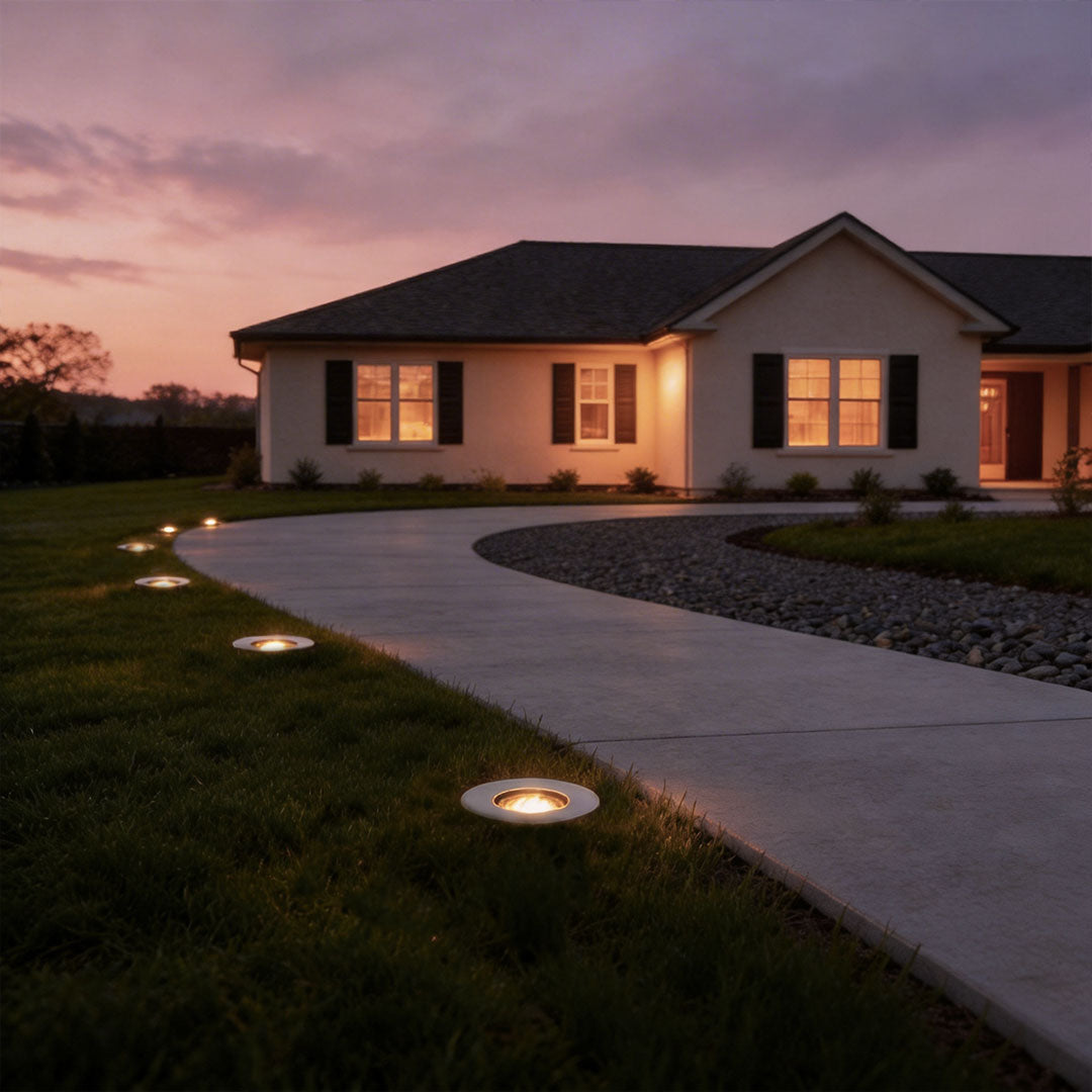 6 PCS Inground Well Light Anti-Glare Recessed Step Light