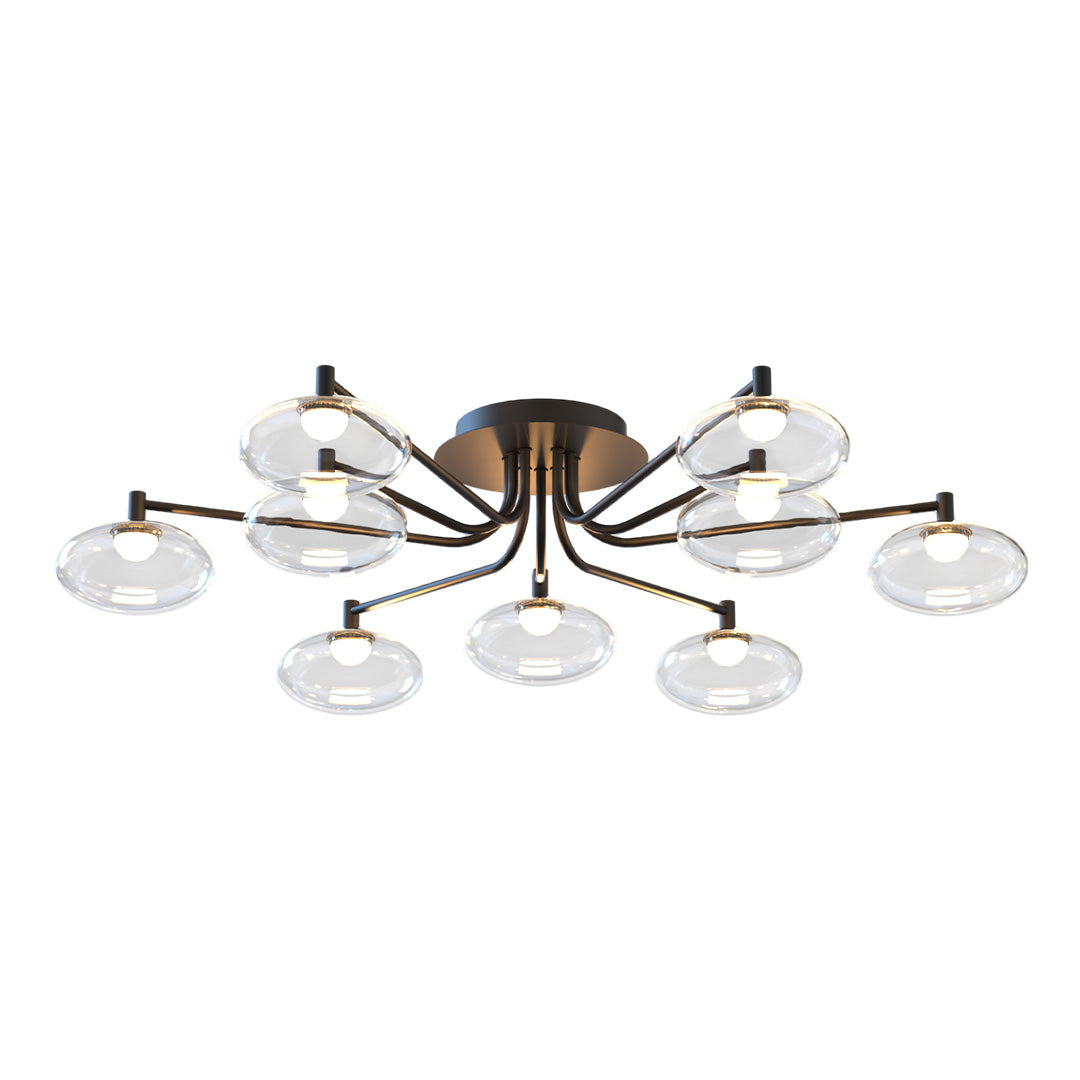 Glass Flush Mount Lighting Modern Creative LED Ceiling Light