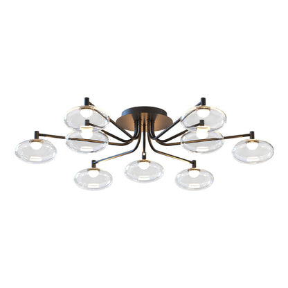 Glass Flush Mount Lighting Modern Creative LED Ceiling Light