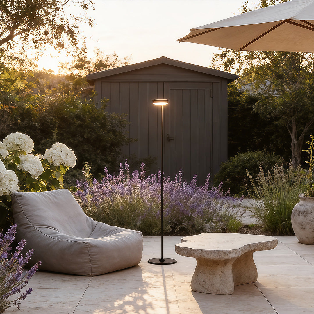 Black Lamp Floor Outdoor Garden Waterproof Modern Minimalist Lamp