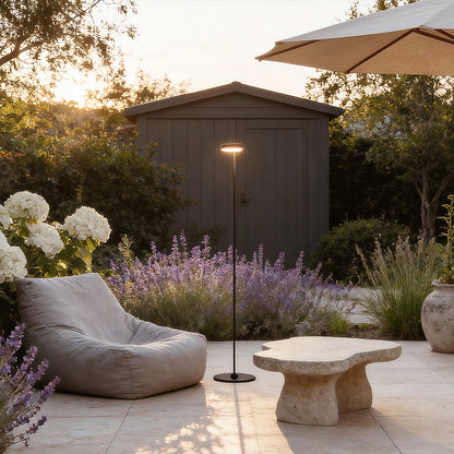 Black Lamp Floor Outdoor Garden Waterproof Modern Minimalist Lamp