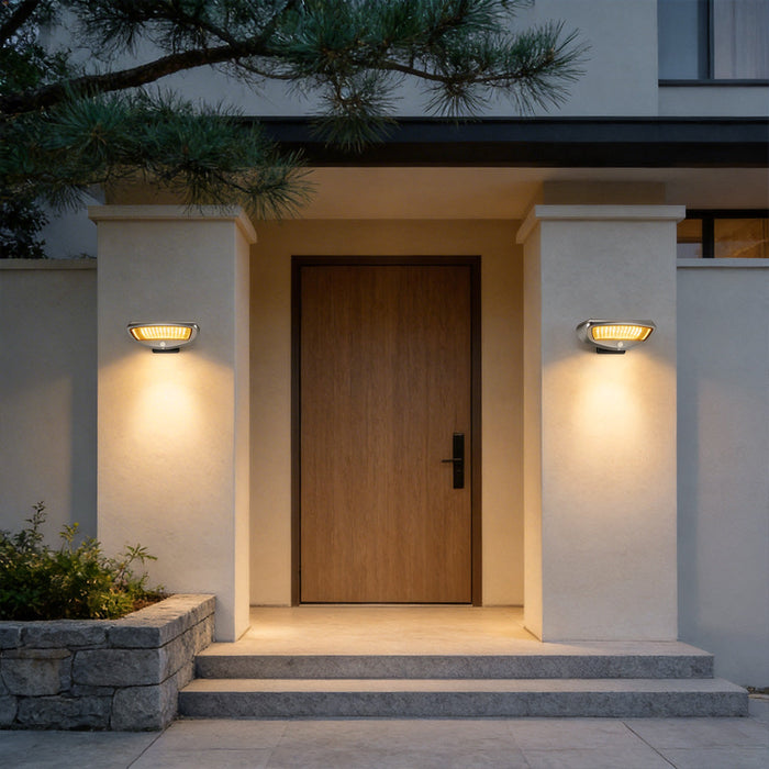 Solar Motion Sensor Outdoor Wall Light | Automatic Security Light, Warm & Cool White