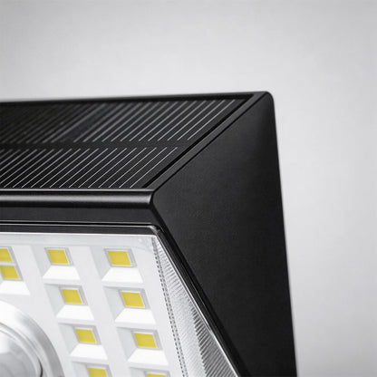 4 PCS Sensor Wall Lights Outdoor Modern Black Solar Light