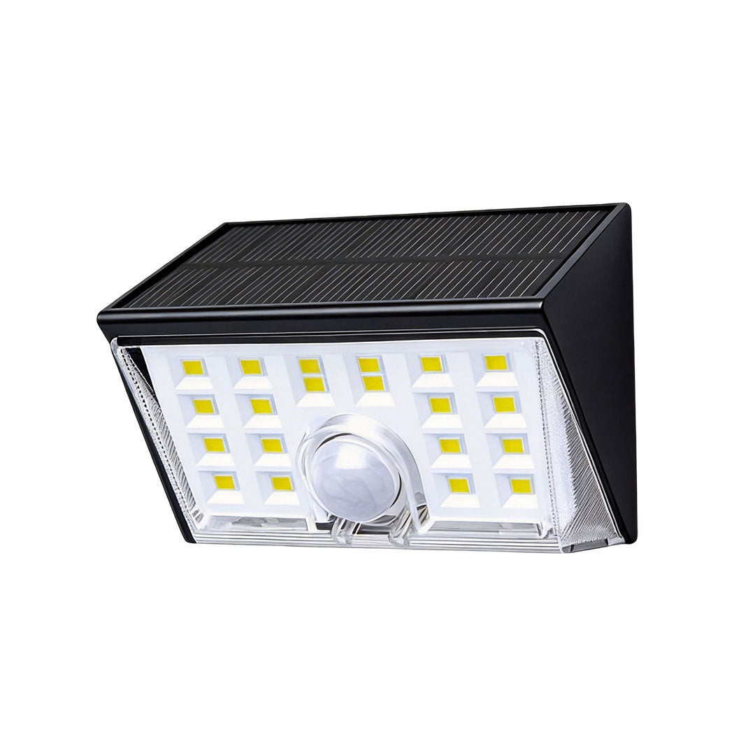 4 PCS Sensor Wall Lights Outdoor Modern Black Solar Light