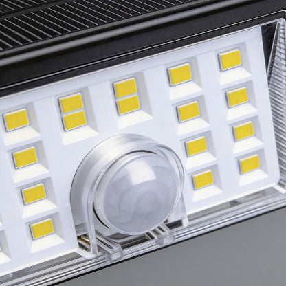 4 PCS Sensor Wall Lights Outdoor Modern Black Solar Light