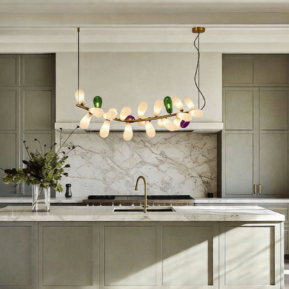 Modern Large Chandelier Artistic Colored Glass Ceiling Light