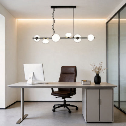 Linear Modern Chandelier Minimalist Creative Ceiling Light