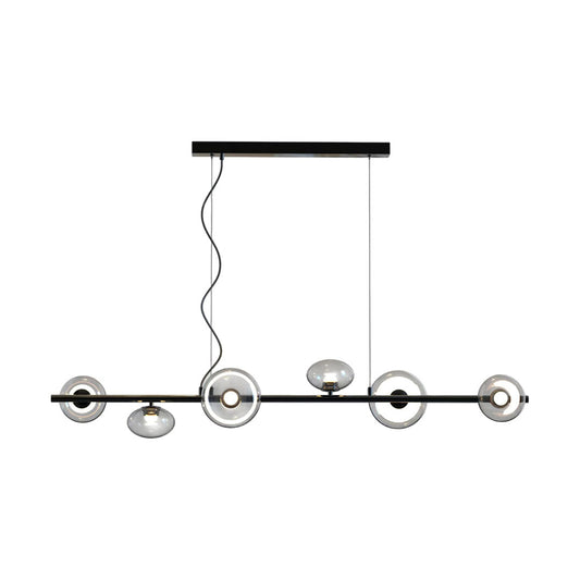 Linear Modern Chandelier Minimalist Creative Ceiling Light
