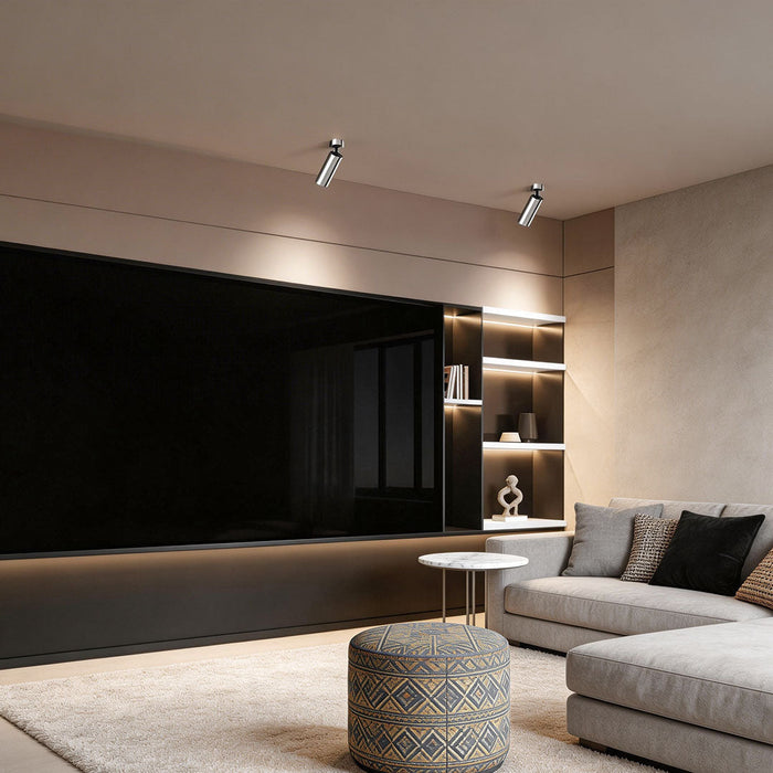 Adjustable LED Spotlight Fixture | Surface Mount Ceiling Spot, Small & Large, 3 Color Temps