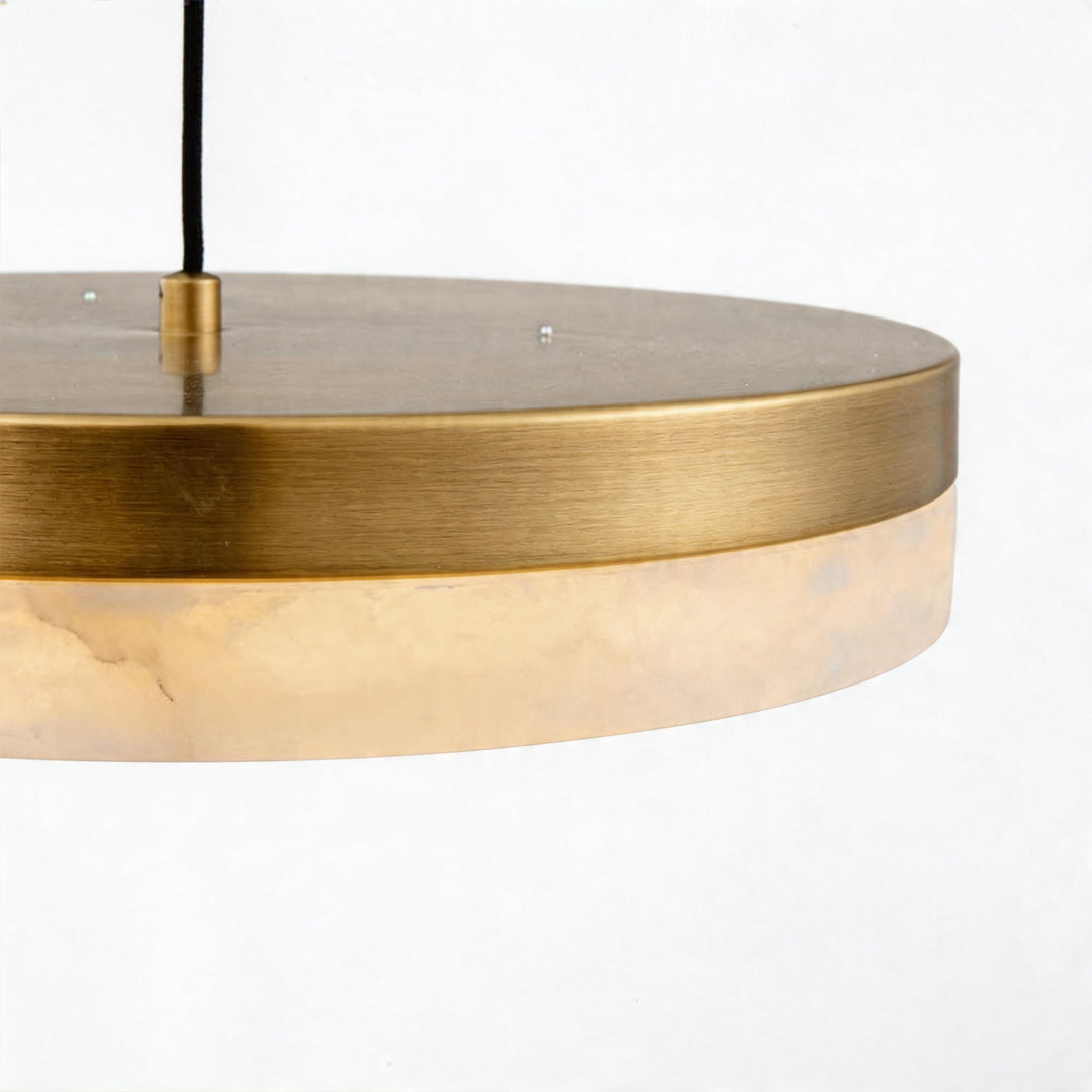 Disc Pendant Light Modern Luxury Marble Single Ceiling Light