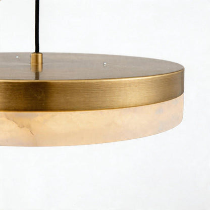 Disc Pendant Light Modern Luxury Marble Single Ceiling Light