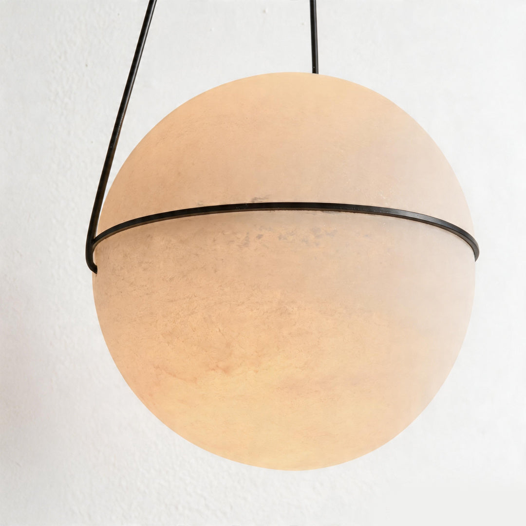 Globe Pendant Light Fixture Italian Style Marble Ceiling Light